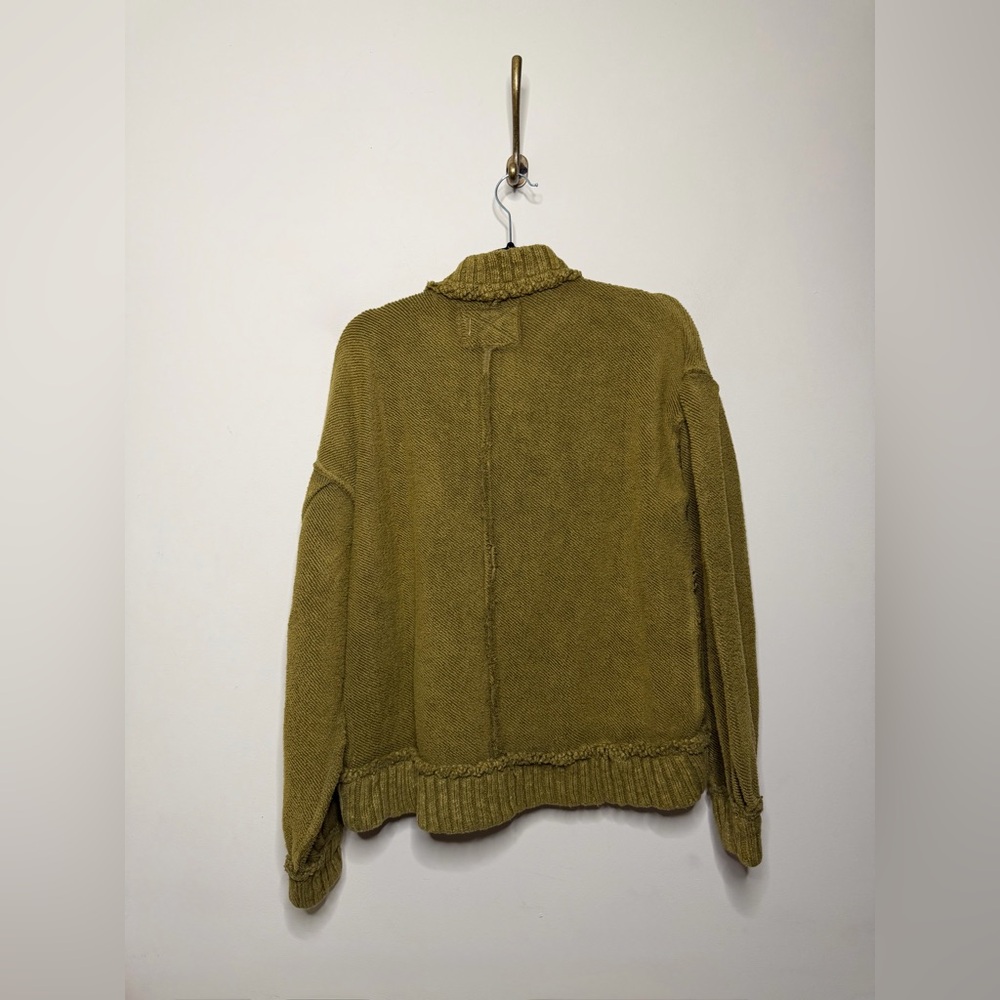 Free People We The Free Cute In This Cardi in Fir Green - Picture 6 of 6